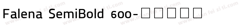 Falena SemiBold 600字体转换